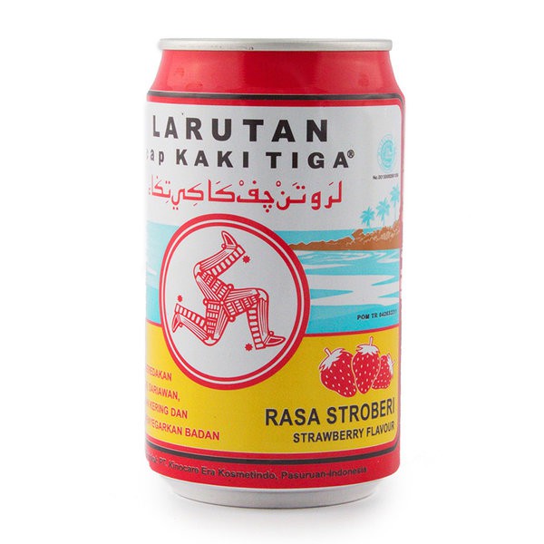 

CAP KAKI TIGA Larutan Penyegar Rasa Stroberi 320ml Kemasan Kaleng