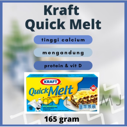 

Keju Kraft Quick Melt (165 GRAM) | Keju Mozarella