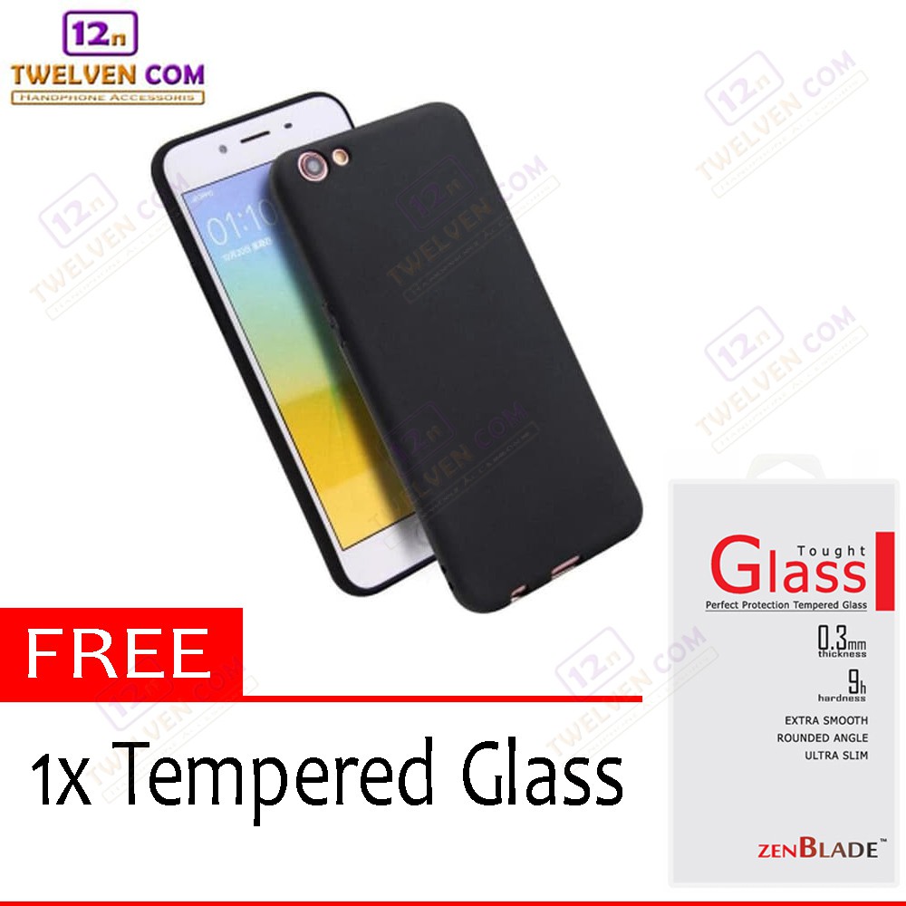 Case Slim Matte Softcase Vivo Y65 / Vivo Y66 / Vivo V5 Lite - Free Tempered Glass