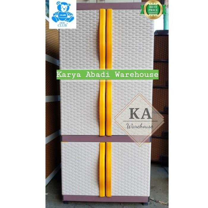 Lemari Pakaian Plastik Club Mini 3 susun / Lemari Pakaian Mini Club