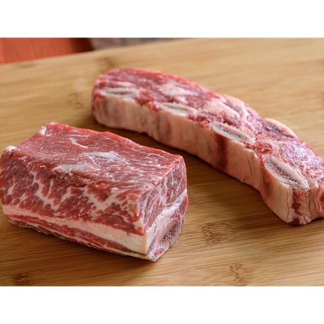 

Iga sapi short rib bone in USA grade choice marbling 3 kalbi cut