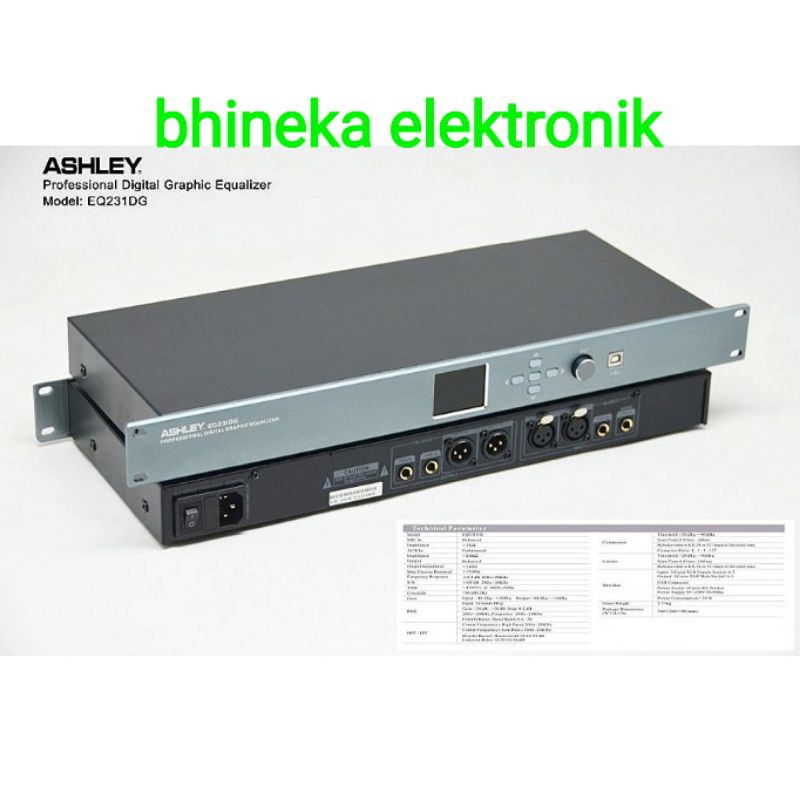 Equalizer DIGITAL ASHLEY EQ231DG / eq 231dg / eq 231 dg original