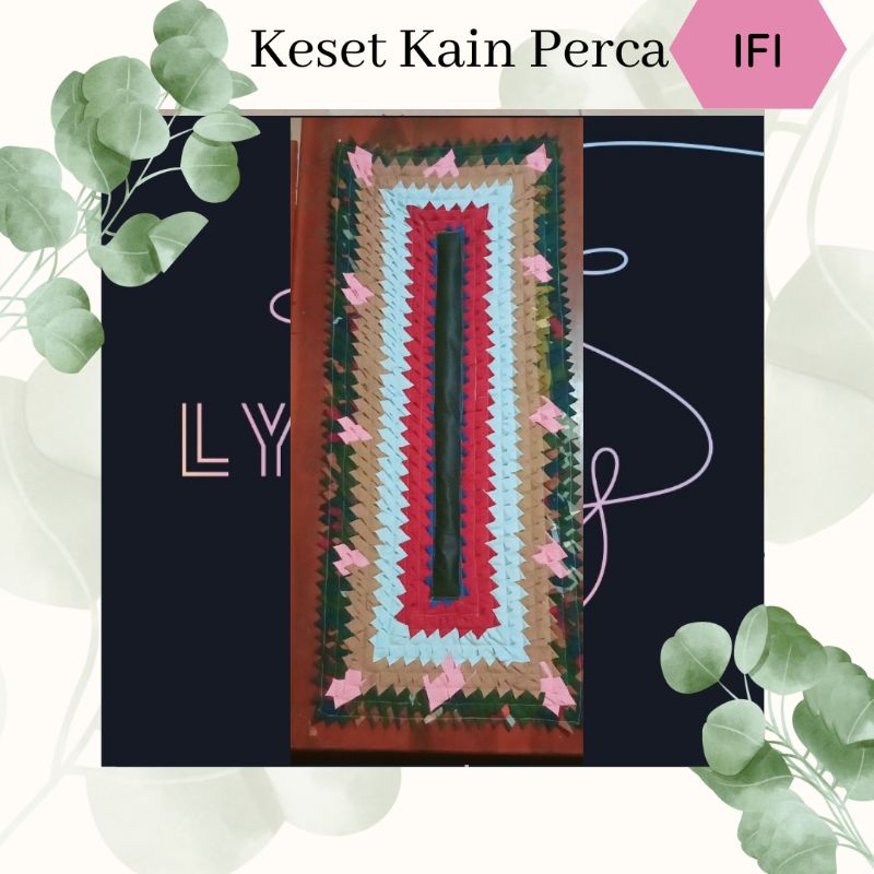 Keset Panjang / Taplak Meja Kain Perca 100x40