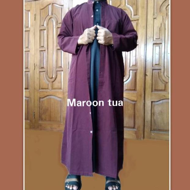 Murah Banget❄ [COD] JUBAH BELAH / JUBAH LUAR / LUARAN / JUBAH HABIB / JUBAH PRIA HALUS TEBAL AWET BE