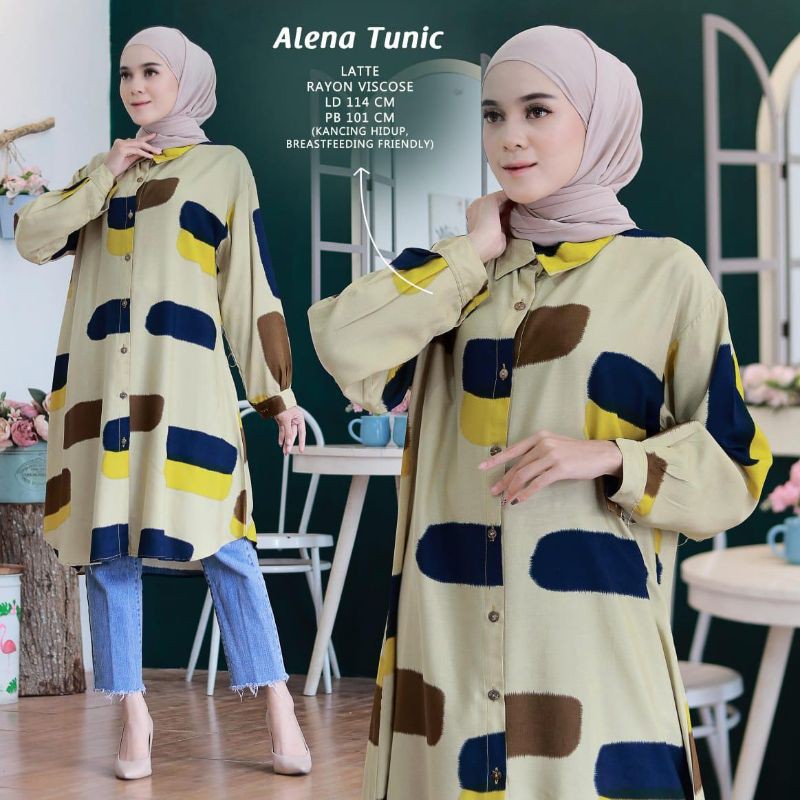 PAKAIAN ATASAN TUNIK ATASAN WANITA GHAFFA THE LABEL