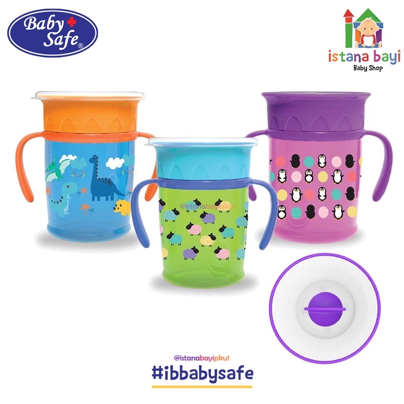 Baby Safe 360° Sipper Cup 270ml With Handle - Gelas Anti Tumpah/AP013