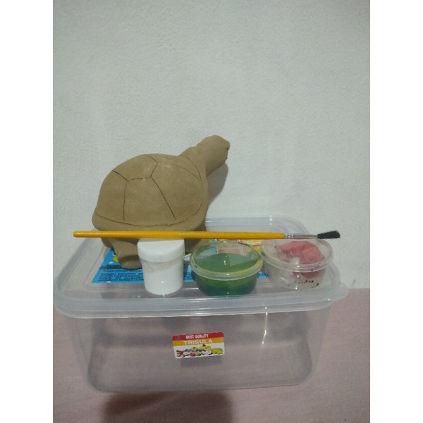 Celengan Kura-kura tanah liat 500gr