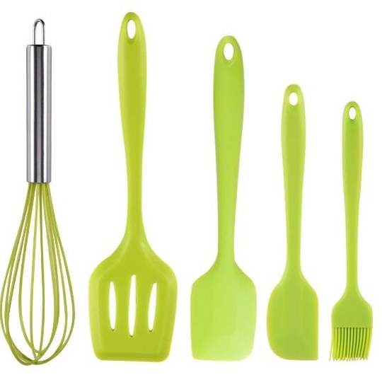 Spatula Silicone 5 in 1 Untensil / Kitchen Set Silicone Baking Utensil Set 5pcs