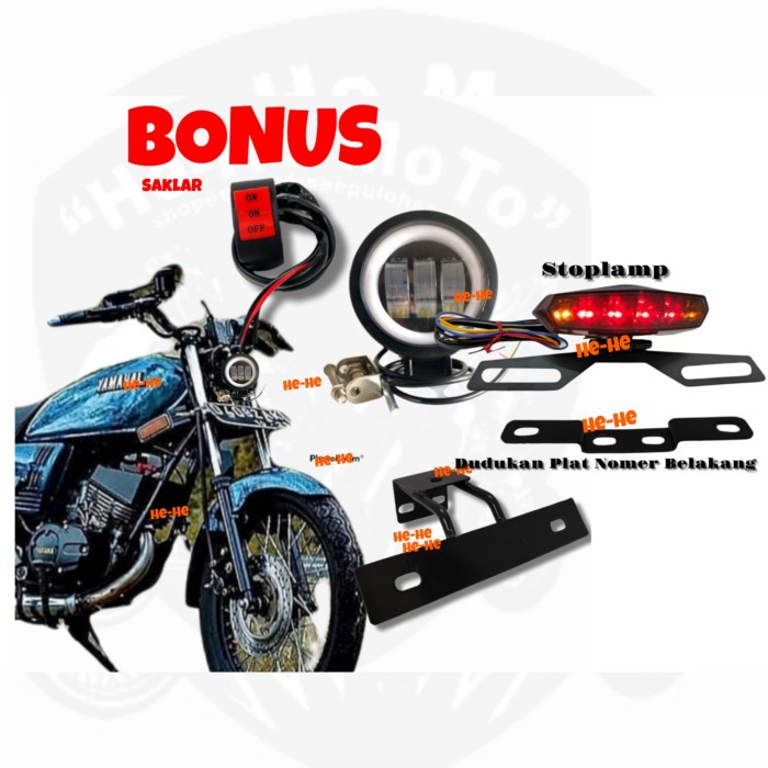 Jual LAMPU LED DEPAN DAYMEKER BULAT RX KING 3/2 LENSA RX KING LED