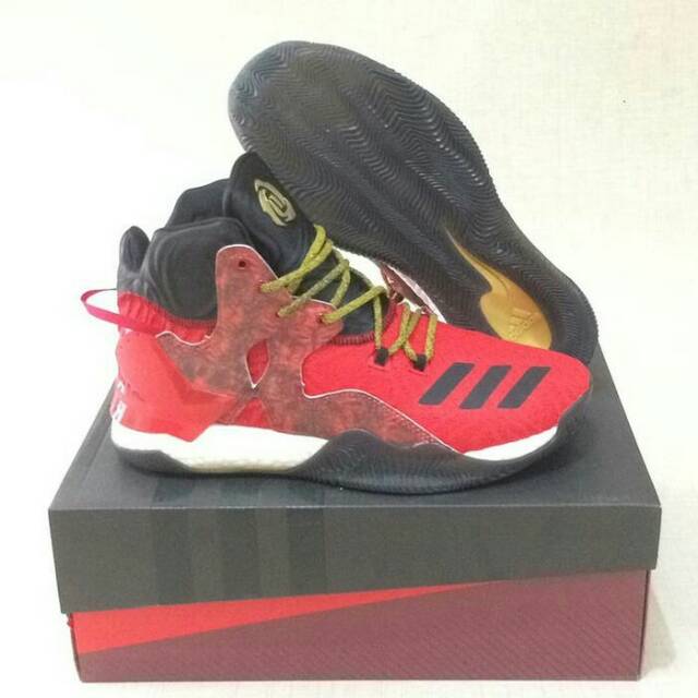 Sepatu olahraga basket baru adidas d rose 7 bred komponen original