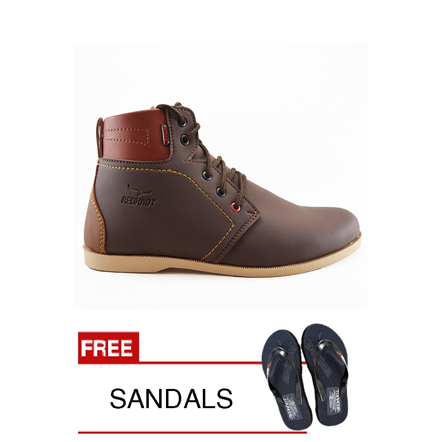 

Redknot - Sneakers Radeo Coklat + Bonus Sandal Senilai Rp.25.000,00