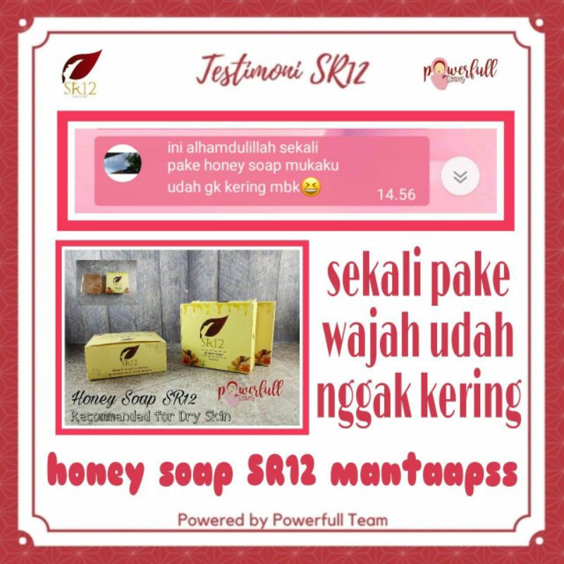 SABUN MADU HERBAL SR12 BPOM / HONEY SOAP SR12 BPOM / SABUN KULIT KERING SENSITIF