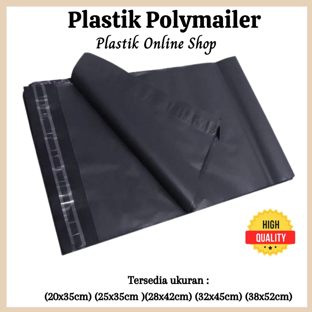 (Ecer) Plastik Packing Online Shop Hitam KD1-5