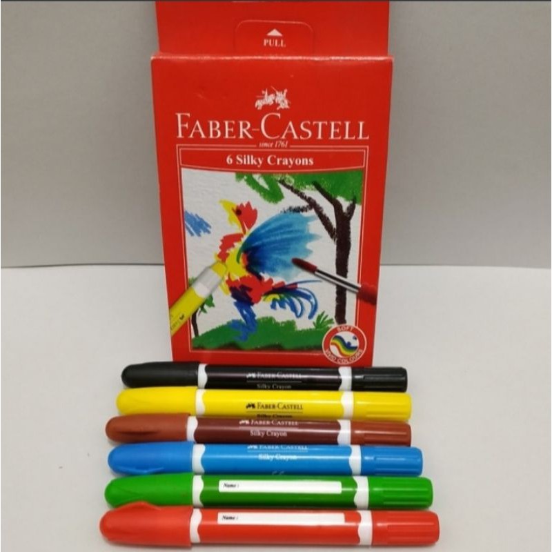 Crayon putar set-6 / Silky Crayon Faber Castell set-6