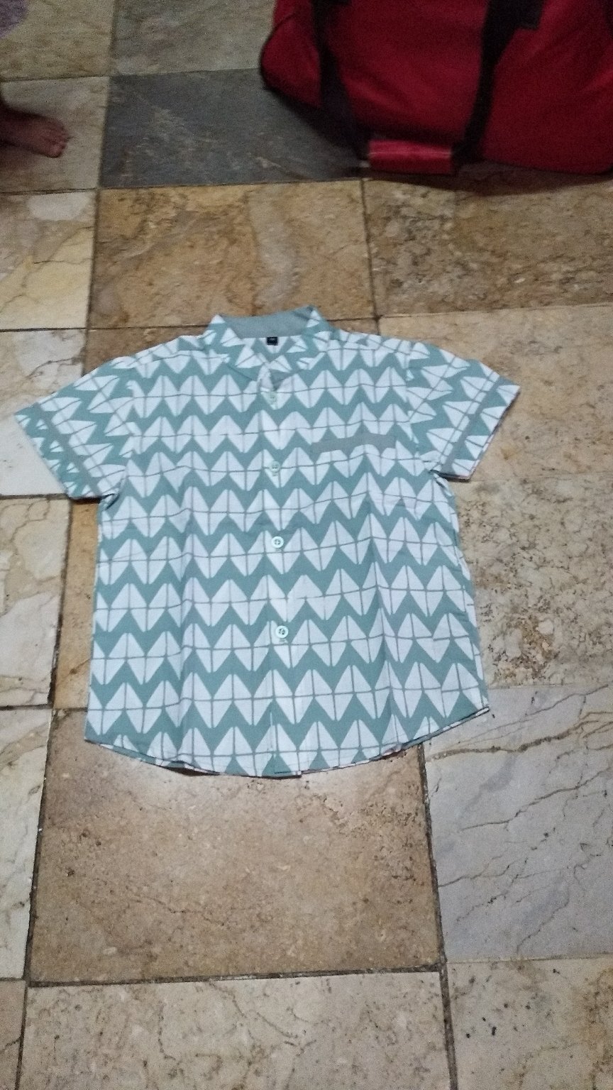Batik Anak Warna Mint