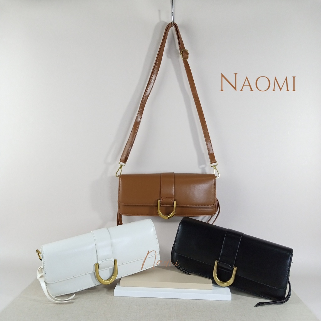 NAOMI - Aurora Sling Bag Import - Long Strap Bag - Tas Wanita Kulit - handbag Premium Slempang - handbag pesta party Tas Hangout - Tas Wanita