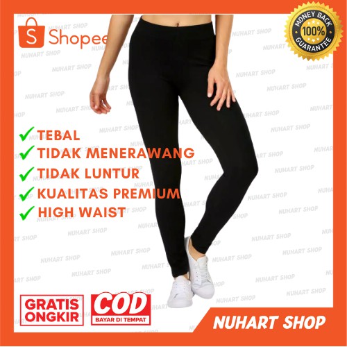 PINKDOSE Celana Legging Leging Panjang Tebal Premium Lembut / Import / Legging Polos Tebal / Fashion Wanita