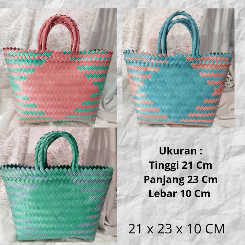 Tas Anyaman/ Tas Anyaman Plastik/ Souvenir / Tas Hempers