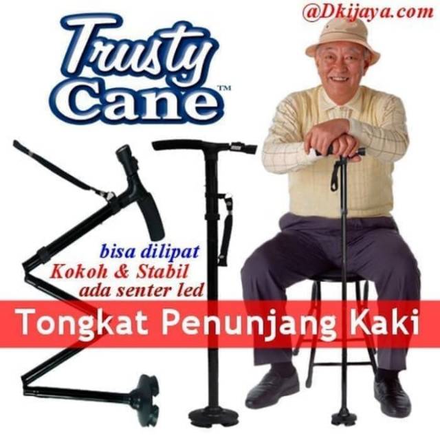 ALAT PENUNJANG KAKI ALAT BANTU JALAN MANULA+SENTER LED