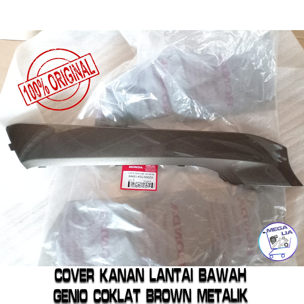 Cover Kanan Lantai Bawah Genio Coklat Brown Metalik - Cover R Under Side ORI HONDA 64421-K0J-N00ZA