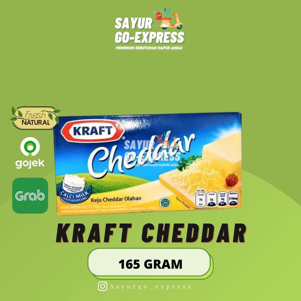 

Keju Kraft Cheddar 165 gram