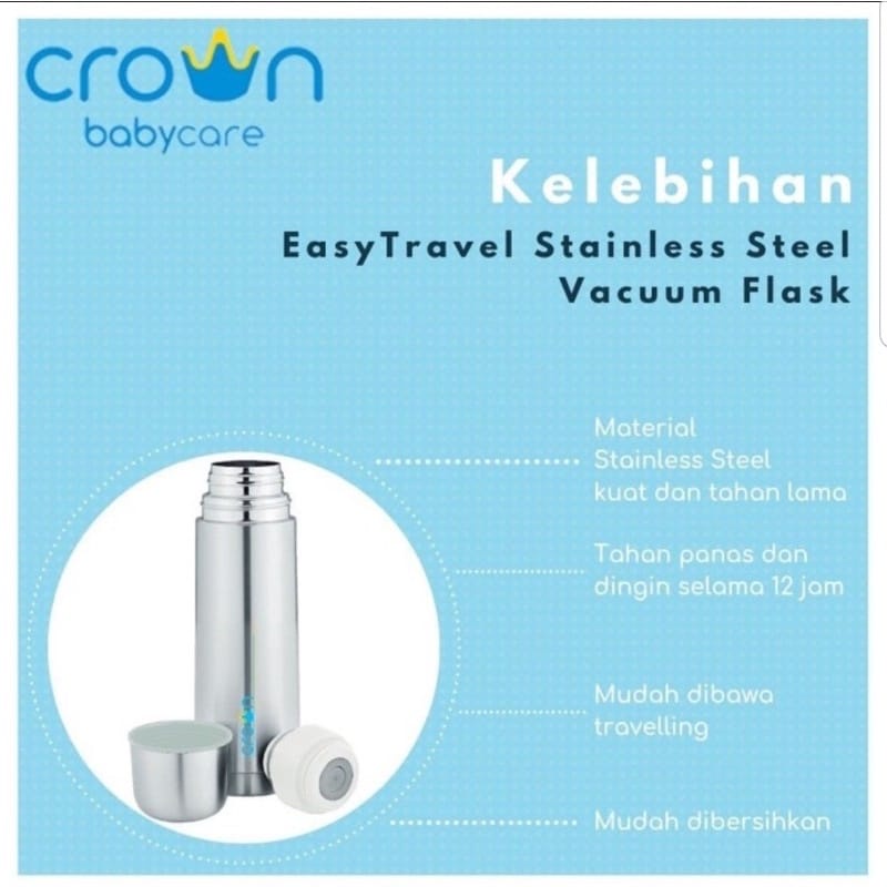 Crown CR-1538 Vacuum Flask 350ml - Termos