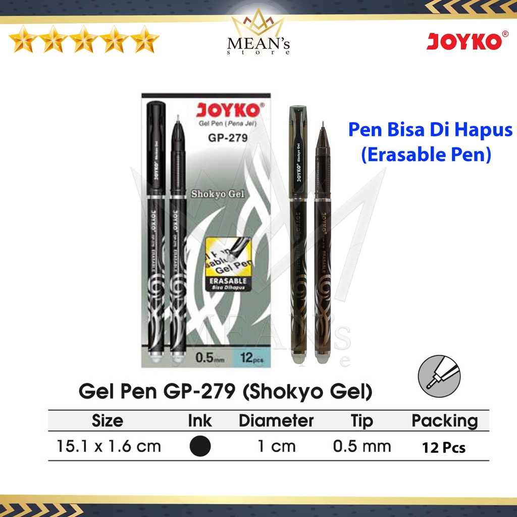 

Pulpen Joyko Shokyo GP-279 / Pen Bisa Di Hapus / Erasable Pen GP 279