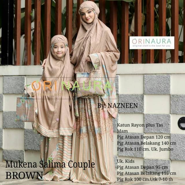 Couple mukena mom and kids ory naura good quality. Mukena pasangan ibu dan anak