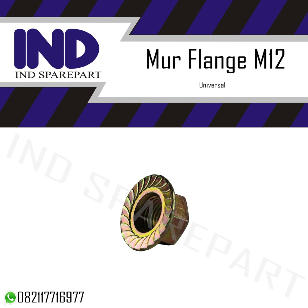 Mur Flange M12/Mur 12 Kuning