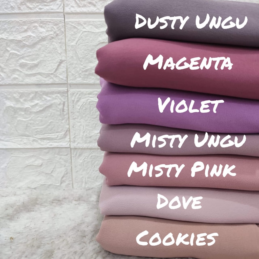 Pashmina Ceruty Premium Import Jilbab Pashmina polos Warna Murah Elpeka Fashion