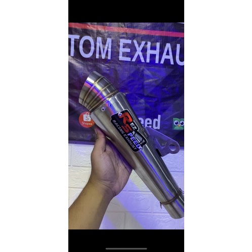 Knalpot Rez Speed Silencer Polos Silencer Only Nmax Aerox Mio Vario Beat R15 CBR 150 CB150 dll-5