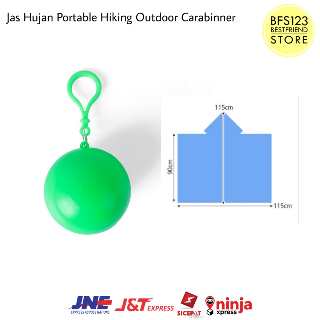 Jas Hujan Portable Hiking Outdoor Carabinner