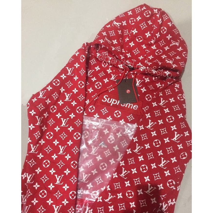 Jakethoodie Hoodiepria Jaketpolos JaketHoodiePria Distro Hoodiemurah HZ3GQ4 "Supreme x LV Hoodie (Su