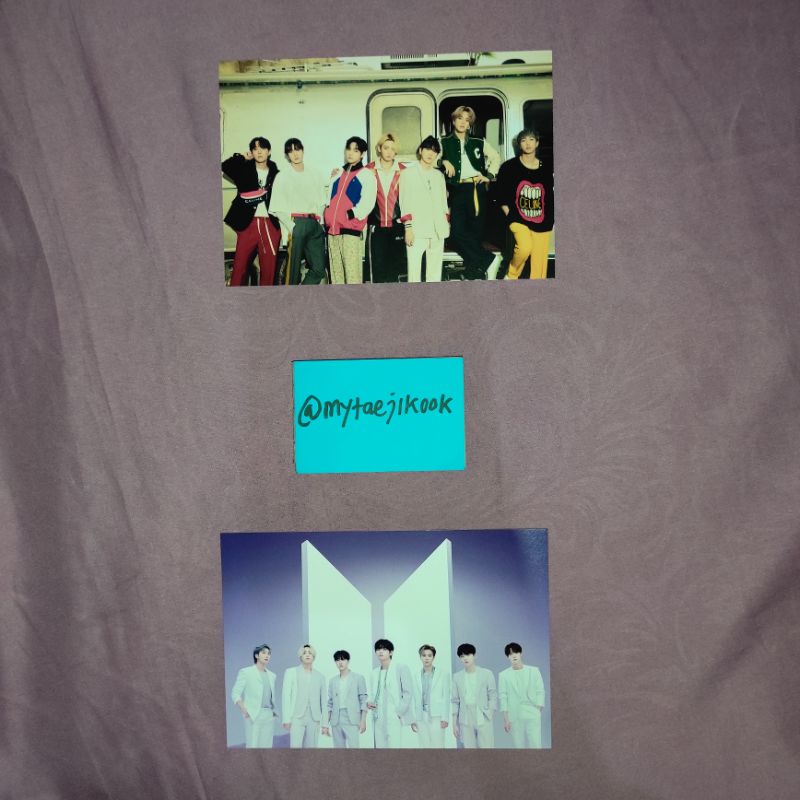 bts the best group postcard japan pc