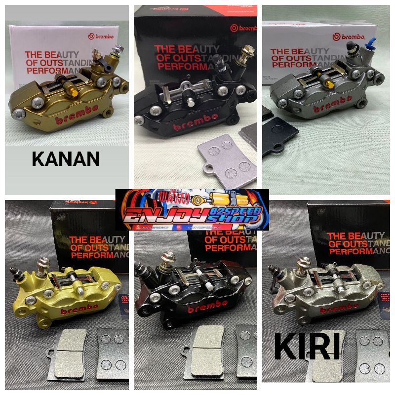 Kaliper Big Pot 4p axial 4 Piston  Big Pot babet Kanan &amp; Kiri harga satuan free kampas cadangan