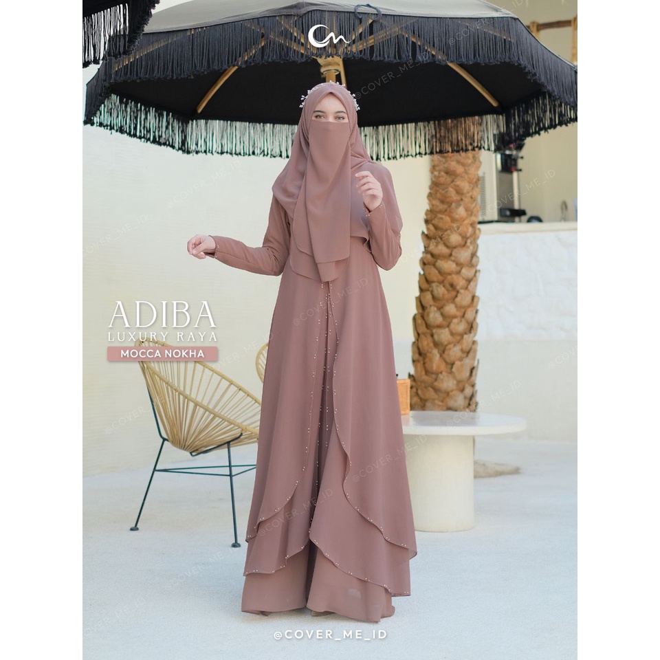 TERLARIS  gamis Cerruty babydoll kondangan akad ADIBA LUXURY RAYA DRESS by COVERME OFFICIAL