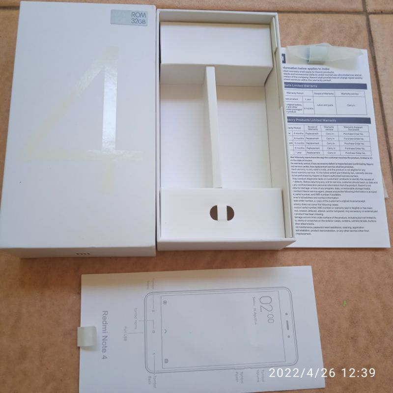 Dus Box Xiaomi Note 4 Original Bawaan HP