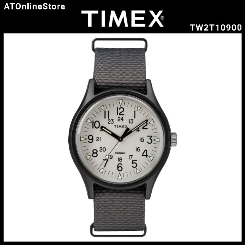 Jam Tangan Pria Timex MK1 TW2T10900 Chronograph Grey Nylon Strap ORIGINAL