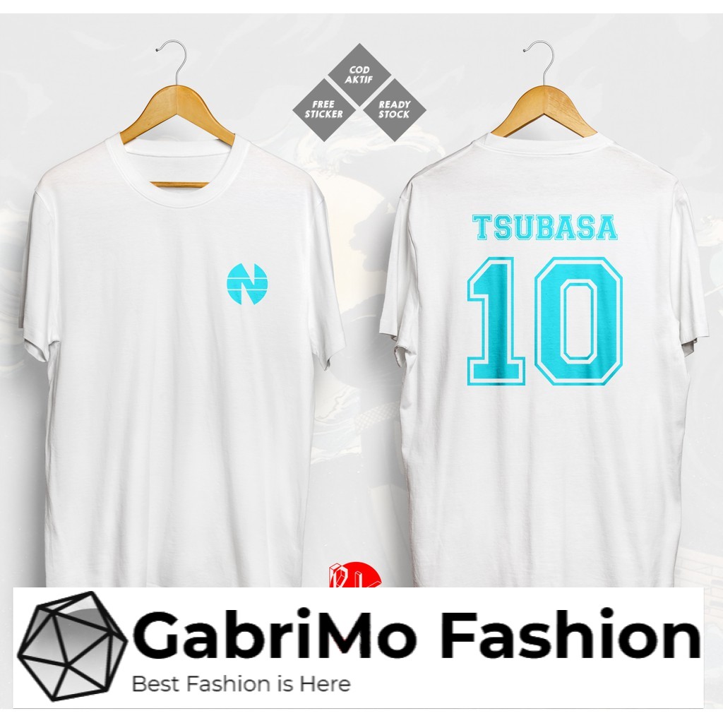 Kaos TSUBASA OZORA CAPTAIN TSUBASA NANKATSU JERSEY FOOTBALL CLUB MANGA ANIME T-Shirt