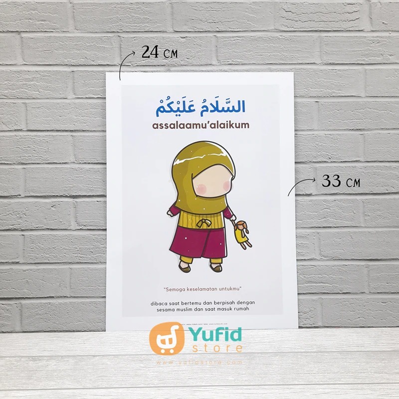 

Poster Anak Kalimah Thayyibah Assalamualaikum Ukuran A4
