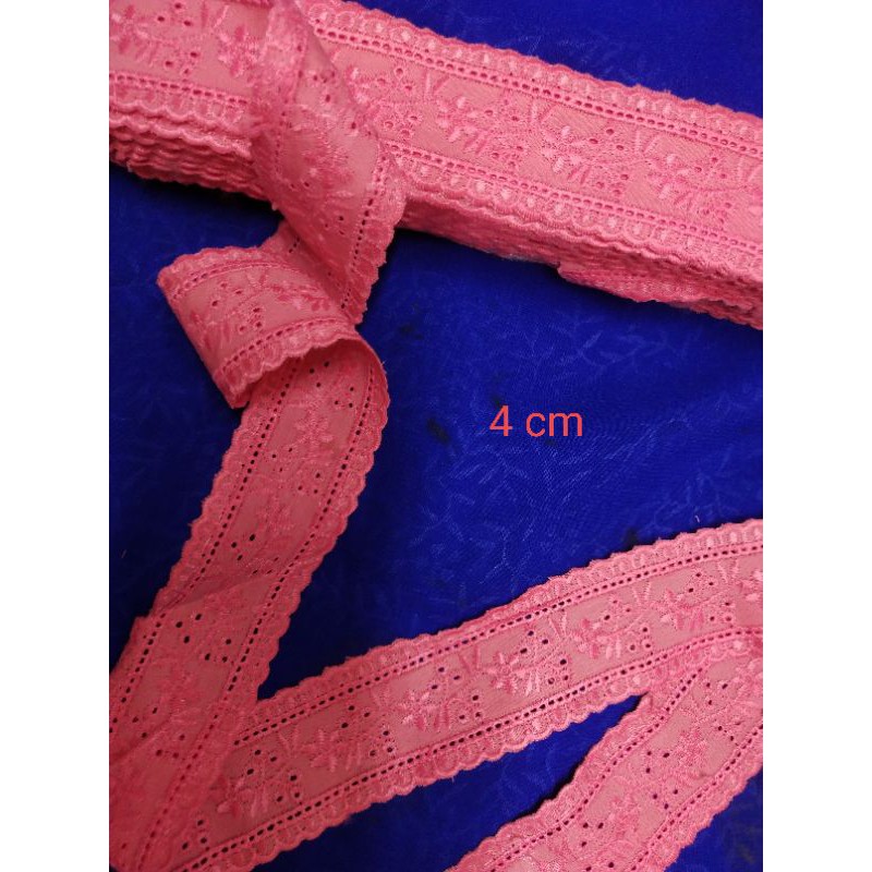 Renda katun renda bordir renda pink renda bordir tengah renda pita renda lis renda hijau
