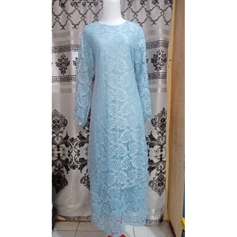 gamis malaysia brokat
