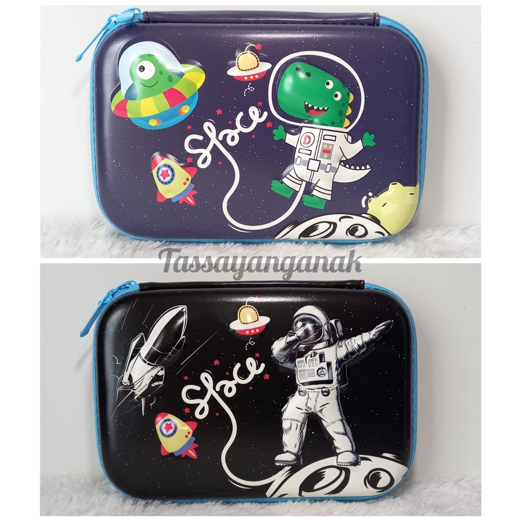 Tempat pensil kotak pensil 3d astronot dino Space tempat pensil 3d 6d bahan EVA untuk anak kado ultah anak