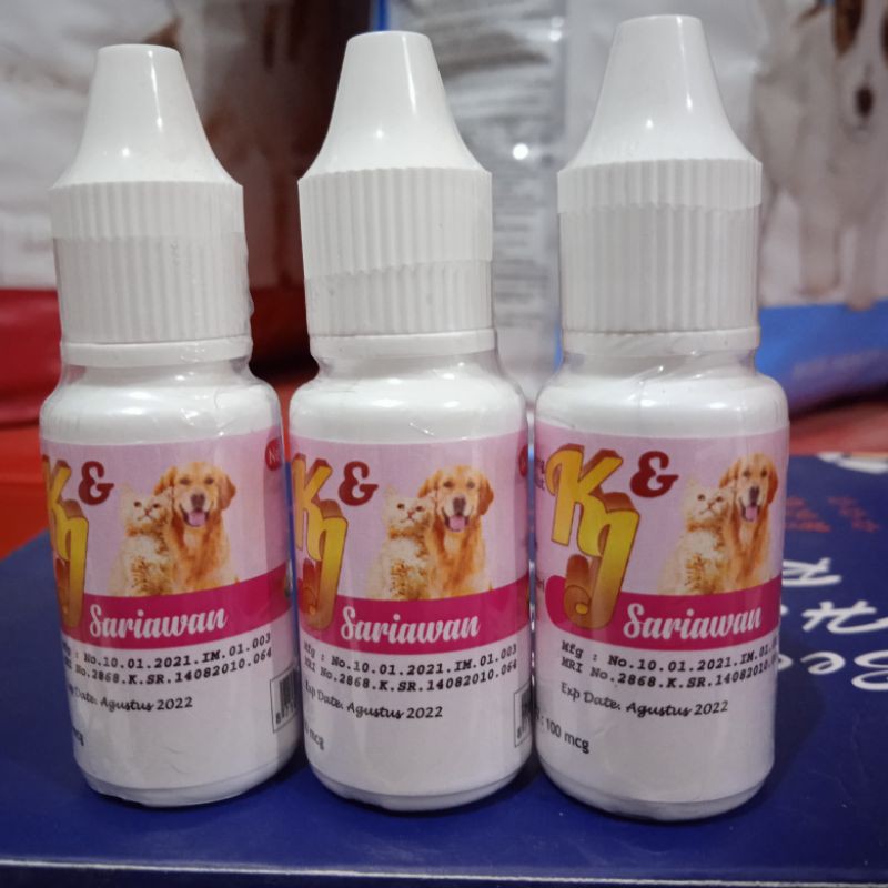 K&amp;J sariawan 10ml / Obat sariawan kucing dan Anjing / obat tetes hewan