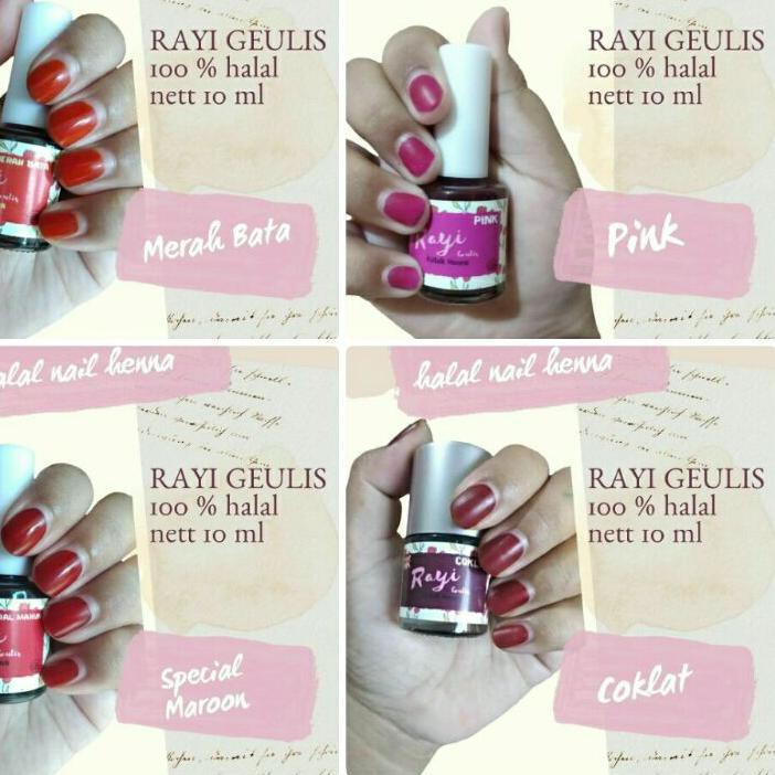 Memuaskan Rayi Geulis Henna 10 ml Nail Henna Kutek Kuku Halal ..,,..
