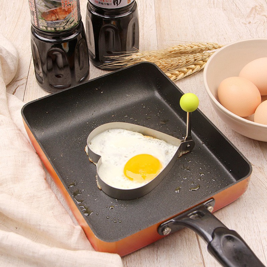 BRGUNIK Cetakan Telur Karakter Telor Ceplok Mata Sapi Dadar Goreng Stainless Steel Pancake R764