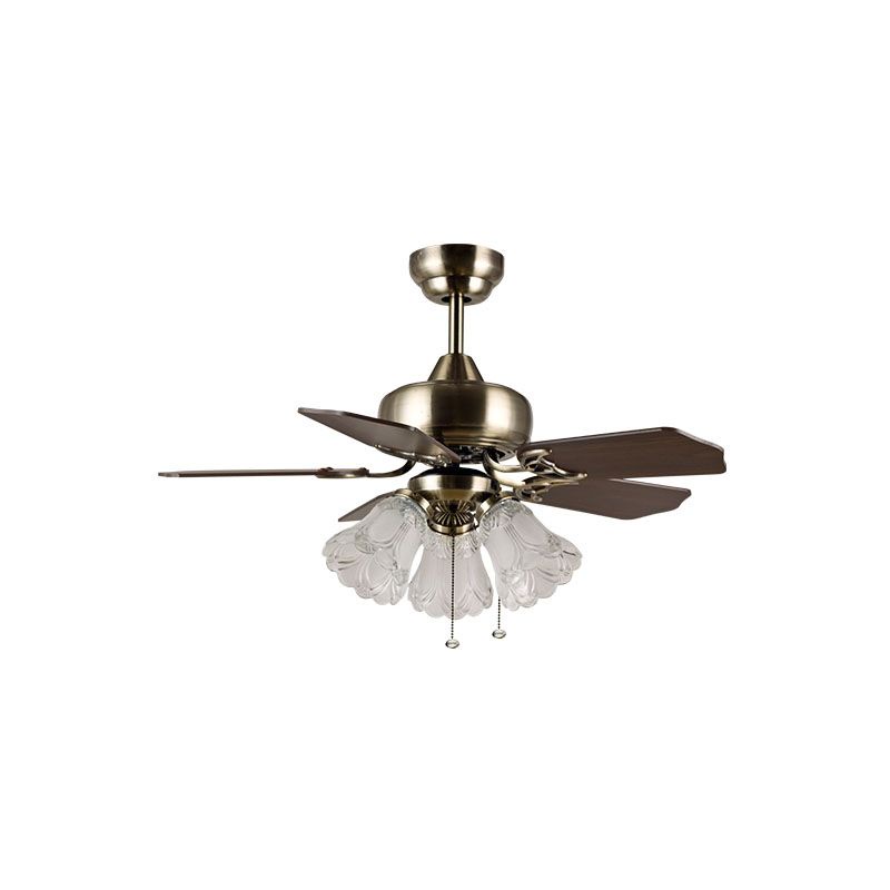 MT EDMA MIRAMAR Kipas Angin Plafon 42 Inch 5 Baling Hitam dengan Lampu