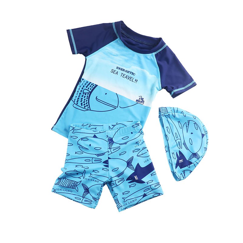 Baby Toddler Boys One Pieces Swimsuit Set Swimwear Crocodile Bathing Suit Rash Guards with Hat UPF 50+