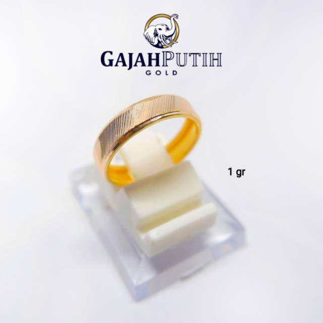 1 gr Cincin Model Bangkok Asir Emas Asli kodeO11010-23