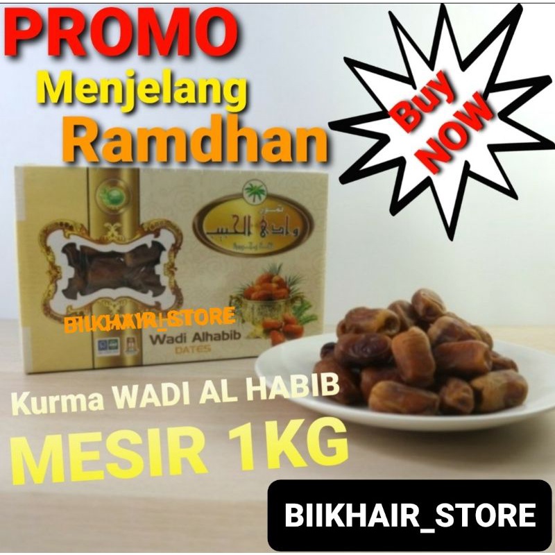 

Kurma WADI AL HABIB IMPOR MESIR 1Kg